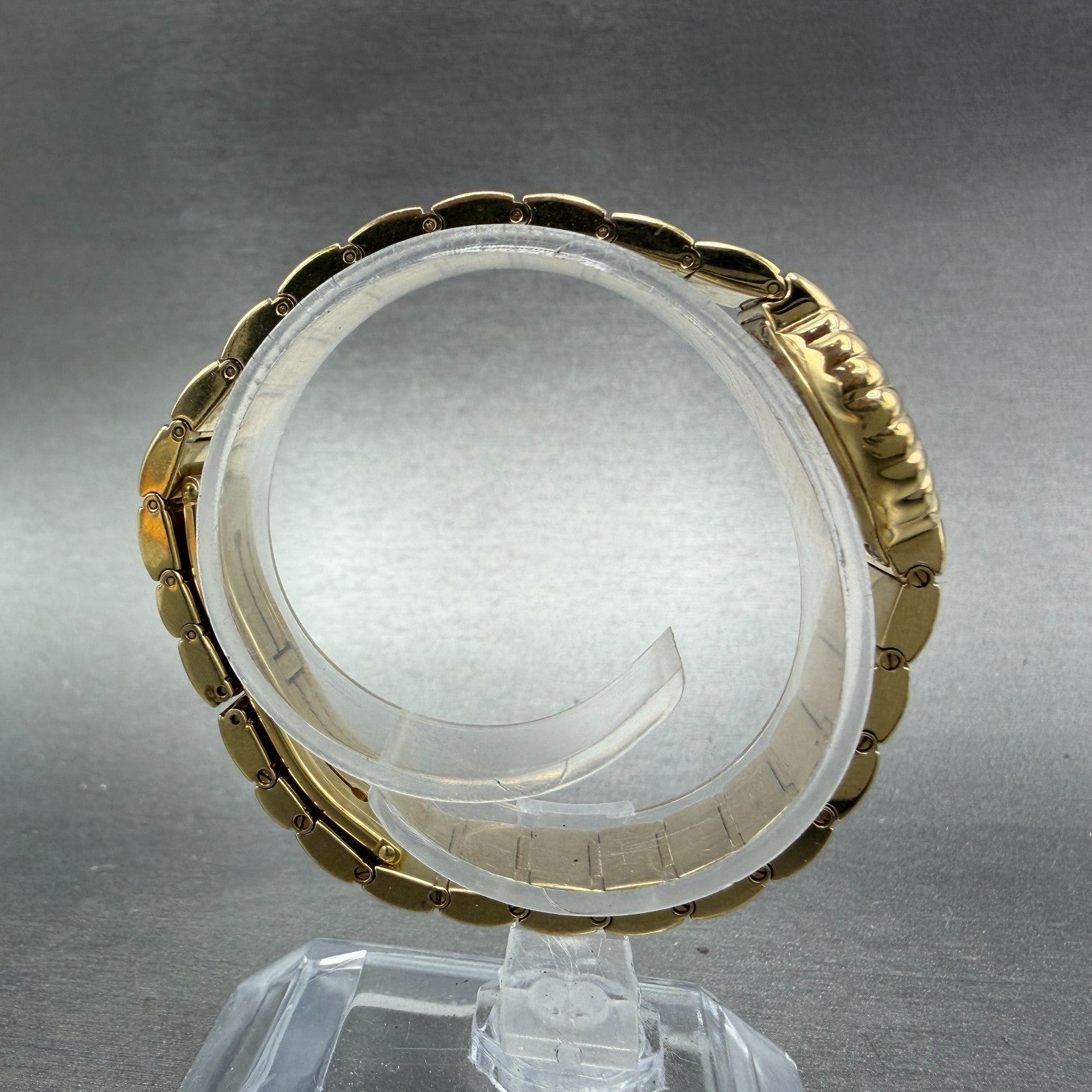 Raymond Weil Nabucco Watch Women 21mm Black Dial Gold Plated Round 3759 New batt8