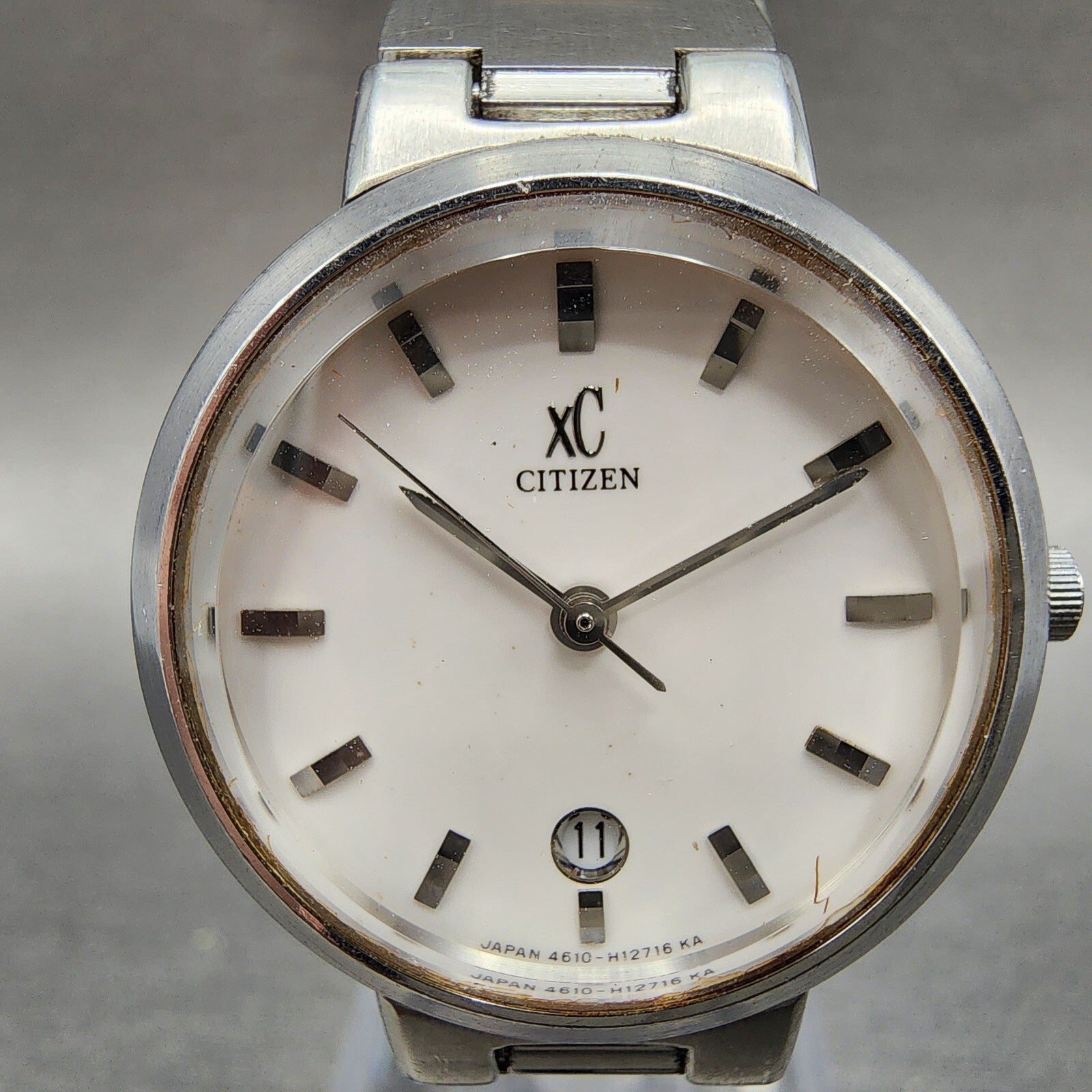 Citizen XC Watch Women 27mm White Dial Silver Tone Round 4613H07910 New Battery1