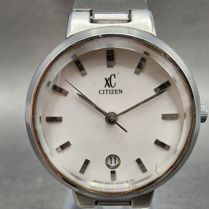Citizen XC Watch Women 27mm White Dial Silver Tone Round 4613H07910 New Battery1