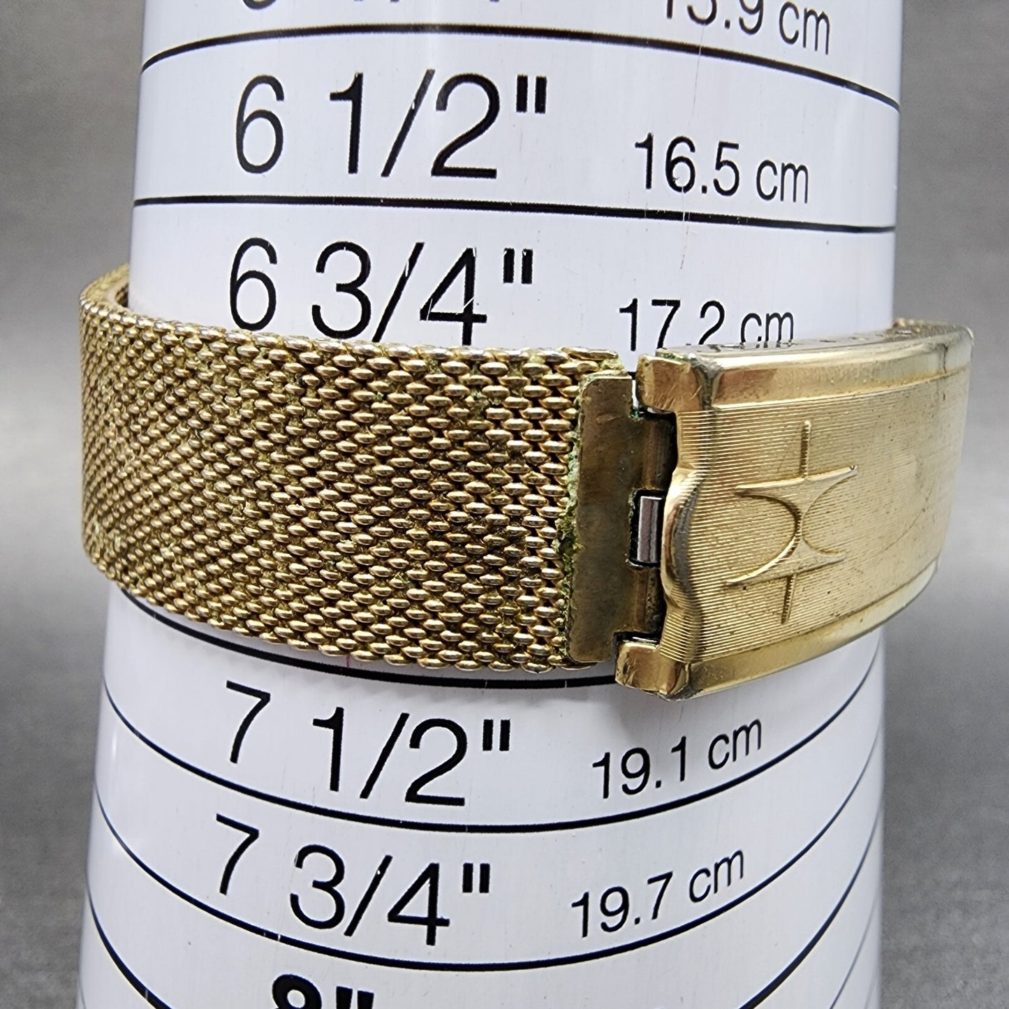 Hamilton Electronic Watch Men 37mm Brown Dial Gold Plated Round Daydate PARTS11
