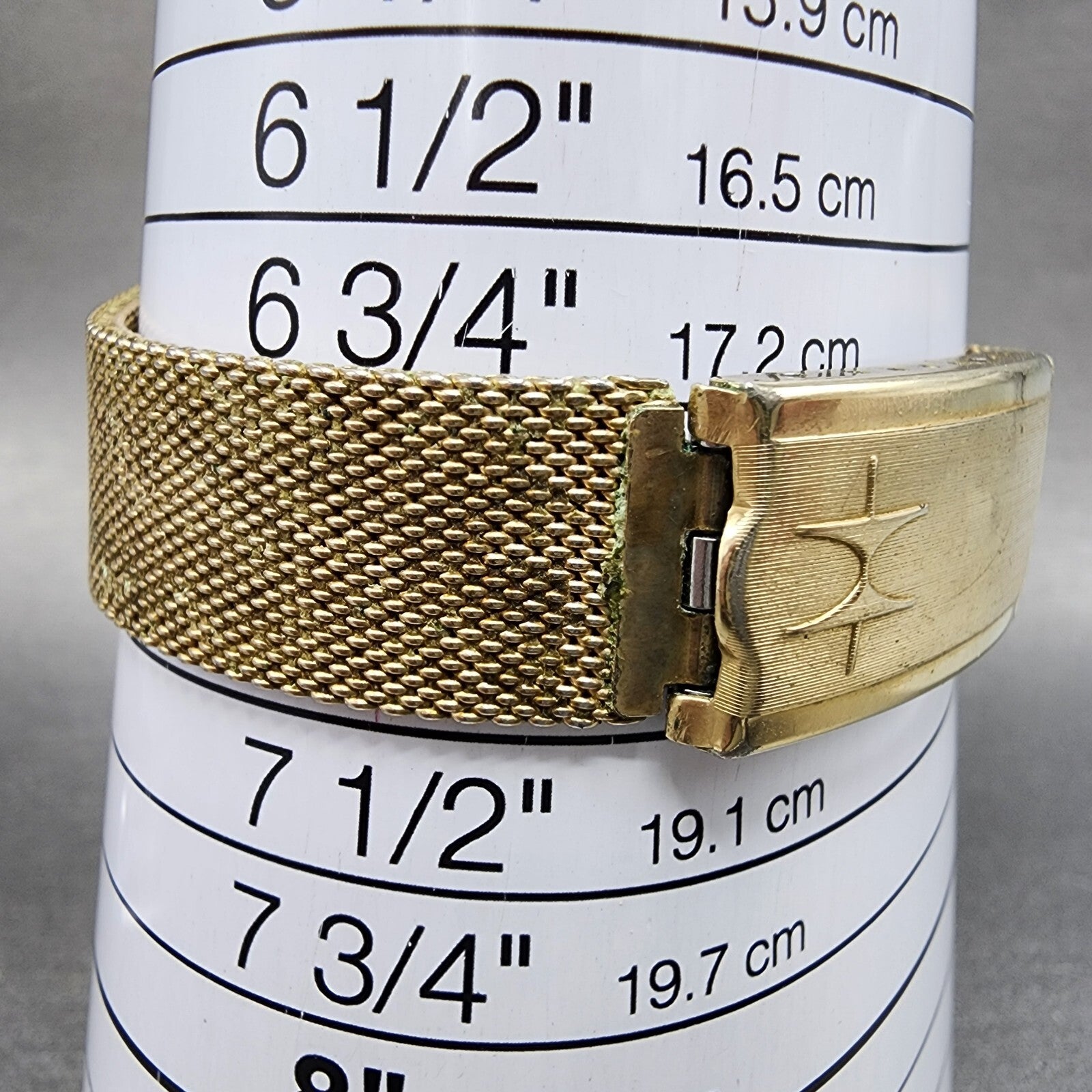 Hamilton Electronic Watch Men 37mm Brown Dial Gold Plated Round Daydate PARTS11
