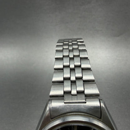 Seiko SilverWave Watch Men 35mm Black Dial Steel Daydate READ! 8229-703B NewBatt4