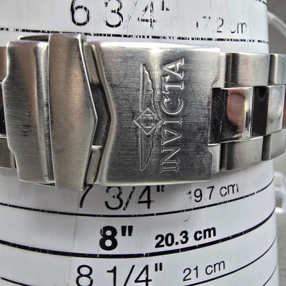 Invicta Dive Watch Men 45mm Silver Dial Silver Tone Date Round 6006 New Battery11