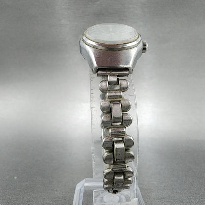 Seiko Automatic Watch Women 24mm Green Dial Silver Tone Daydate 2706-0110 Runs