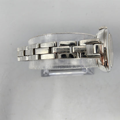 Seiko Watch Women 21mm White Dial Silver Tone Round 1N01-0PK0 New Battery