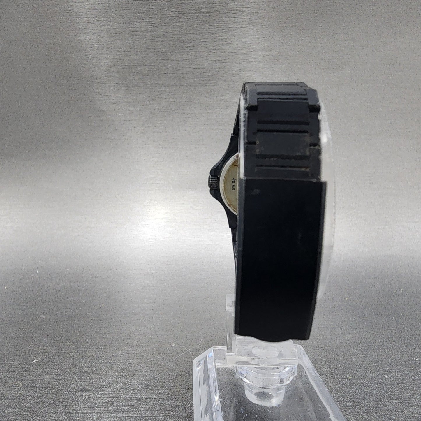 Technos Watch Women 26mm Black Dial Black Tone Date Round 1043 New Battery7