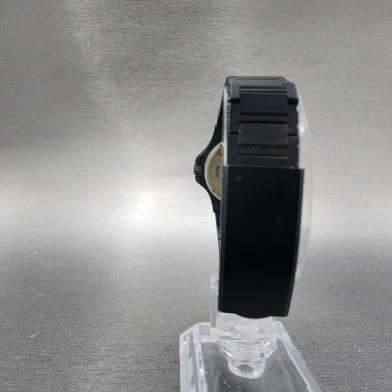 Technos Watch Women 26mm Black Dial Black Tone Date Round 1043 New Battery7
