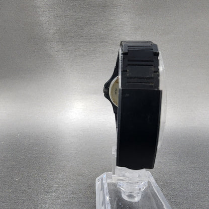 Technos Watch Women 26mm Black Dial Black Tone Date Round 1043 New Battery7