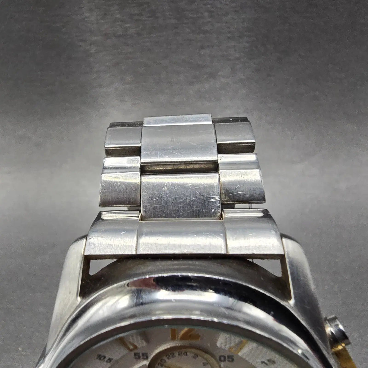 Diesel Mega Chief Chronograph Watch Men 45mm White Dial Steel Date DZ4265 PARTS5