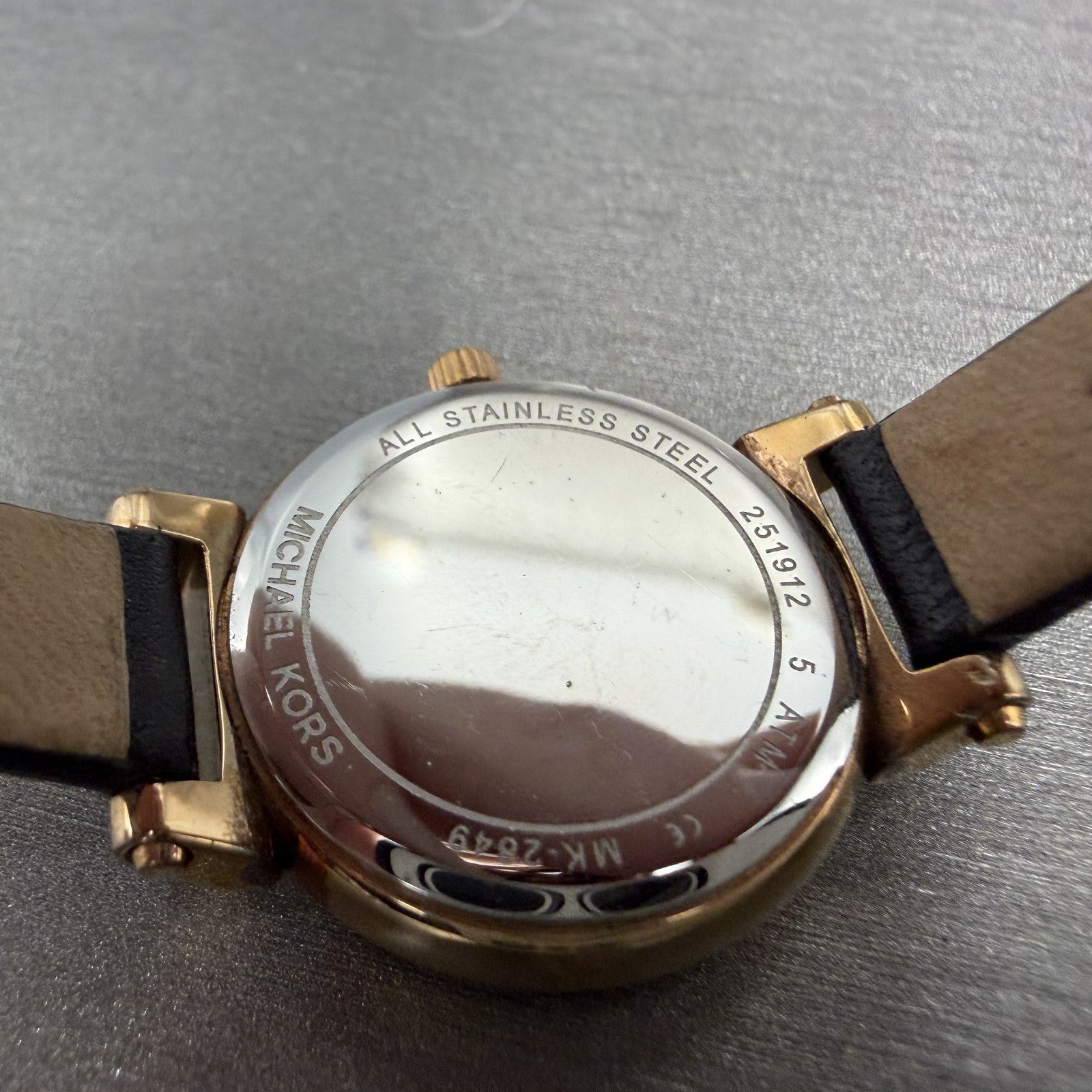 Michael Kors Sofie Watch Women 26mm MOP Dial Rose Gold Tone Round New Battery9