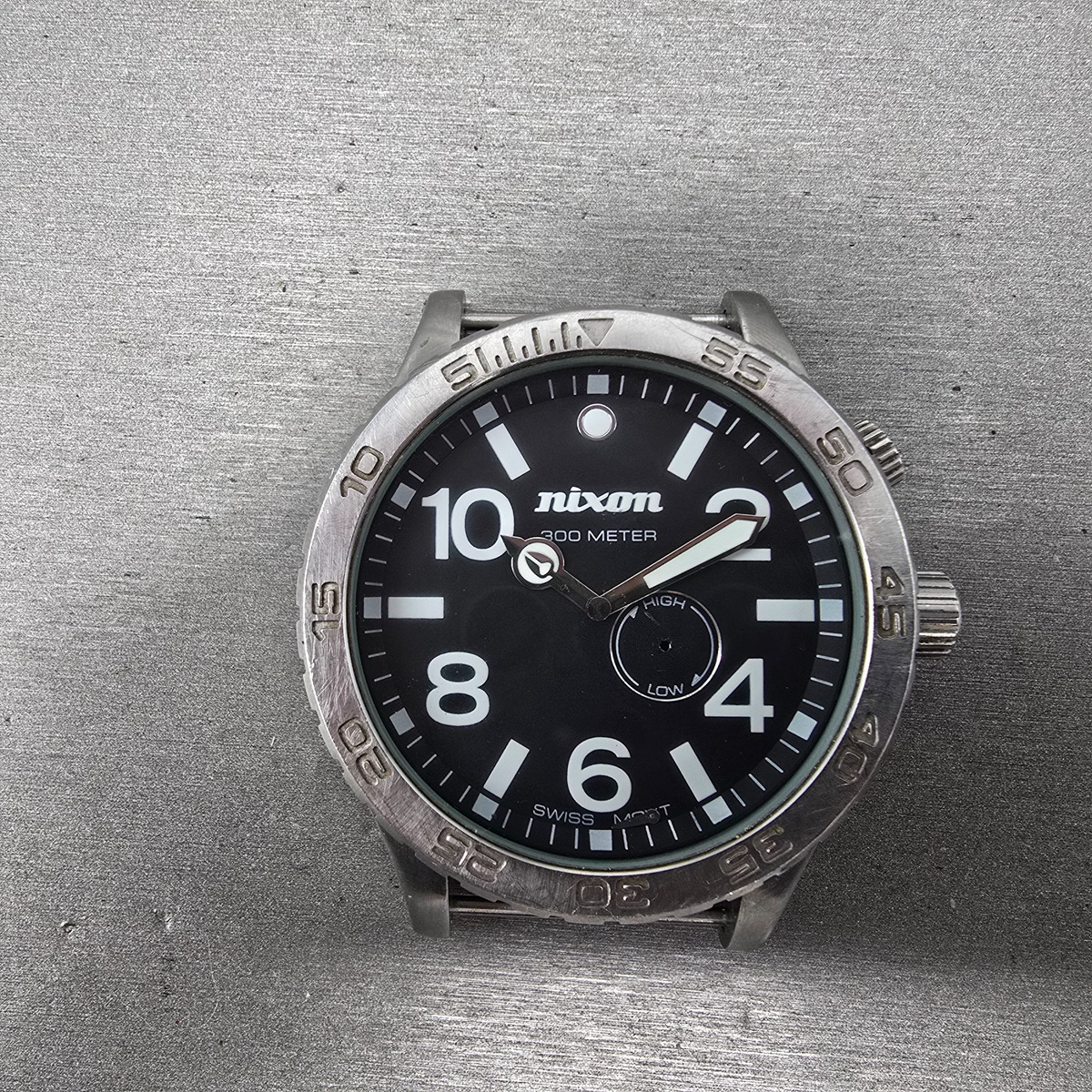 Nixon 51-30 Watch Men 51mm Black Dial Steel Round Tide Round PARTS0
