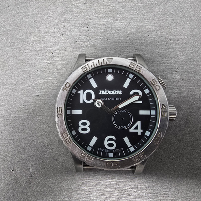 Nixon 51-30 Watch Men 51mm Black Dial Steel Round Tide Round PARTS0