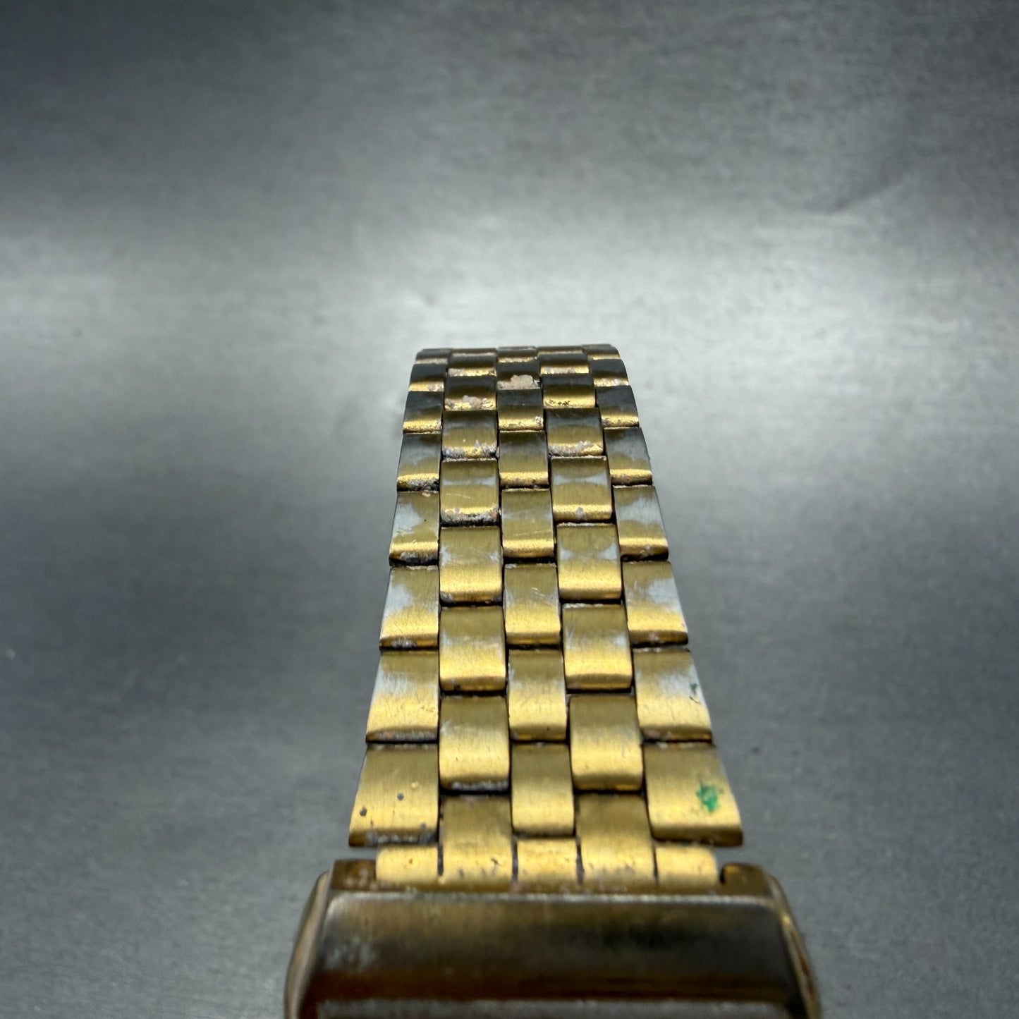 Seiko Tank Watch Men 25mm Silver Dial Gold Tone Rectangle V701-5k09 New Battery4