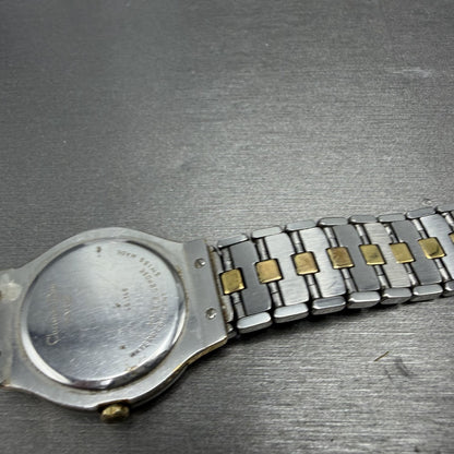 Cristian Dior Watch Women 27mm White Dial Two Tone Round READ!!! 48.146 New Batt15
