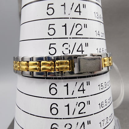 Seiko Watch Women 17mm Silver Dial Two Tone Oval 1F205B29 New Battery11