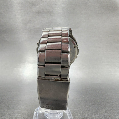 Casio DW3600 Telememo 30 Watch Men 41mm Digital Steel Round VTG PARTS8