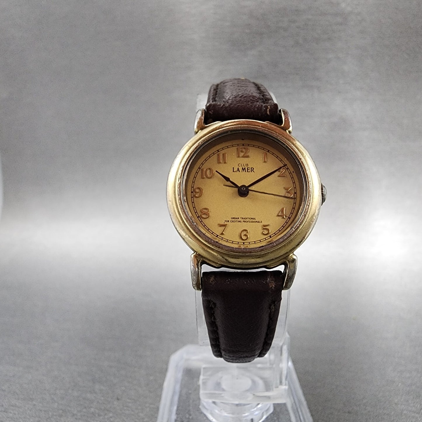 Citizen Club Lamer Watch Women 23mm Gold Dial Gold Tone Round New Battery VTG5