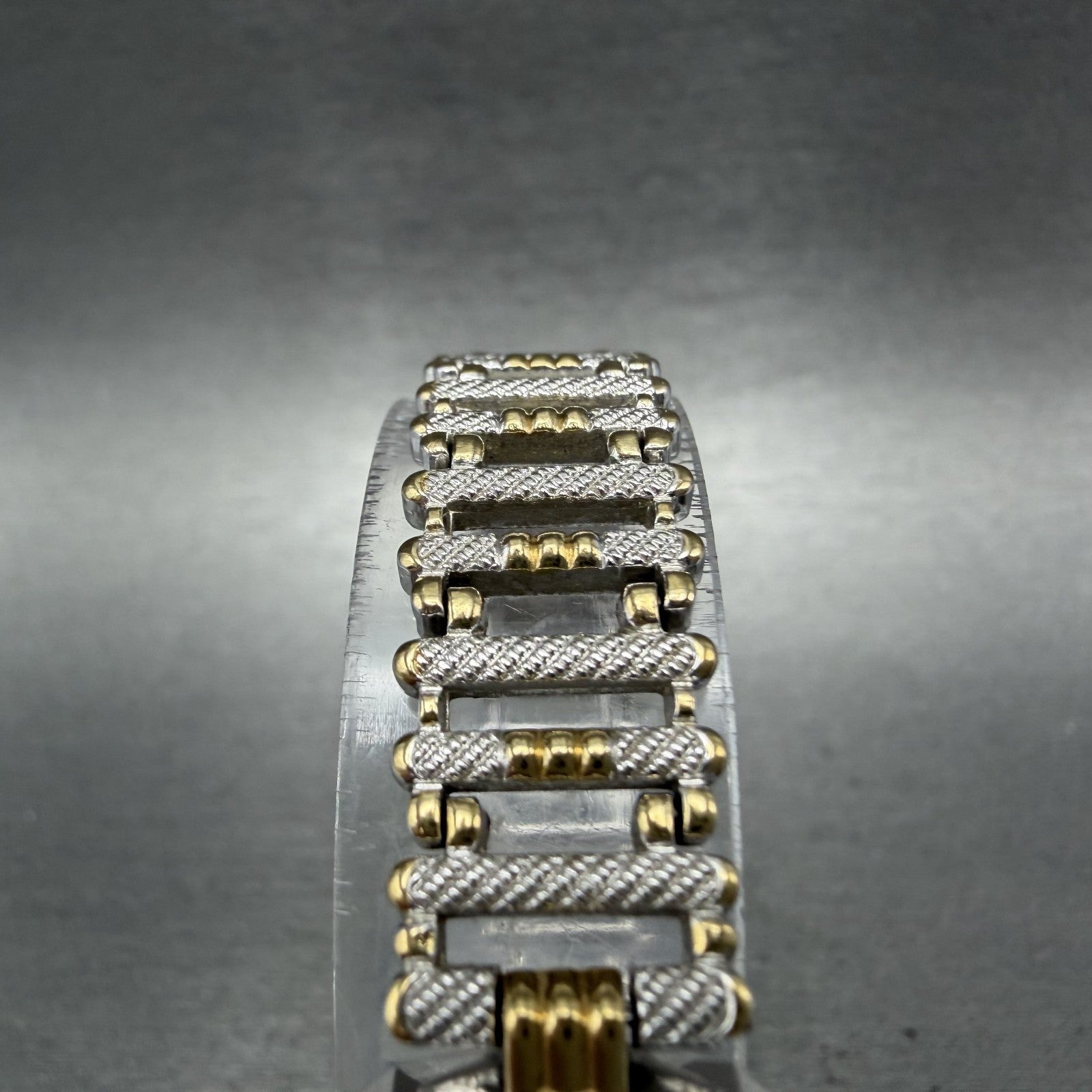 Rado Tank Watch Women 18mm White Dial Two Tone Rectangle 133.9562.2 New Battery5
