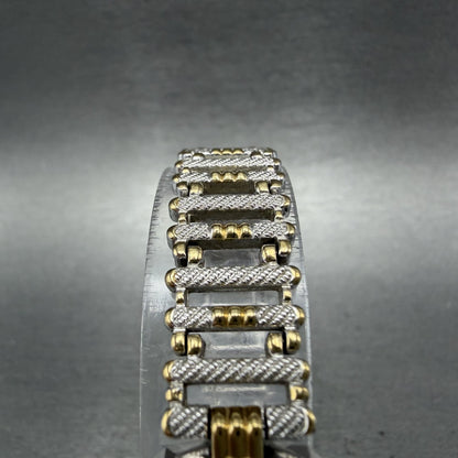 Rado Tank Watch Women 18mm White Dial Two Tone Rectangle 133.9562.2 New Battery5