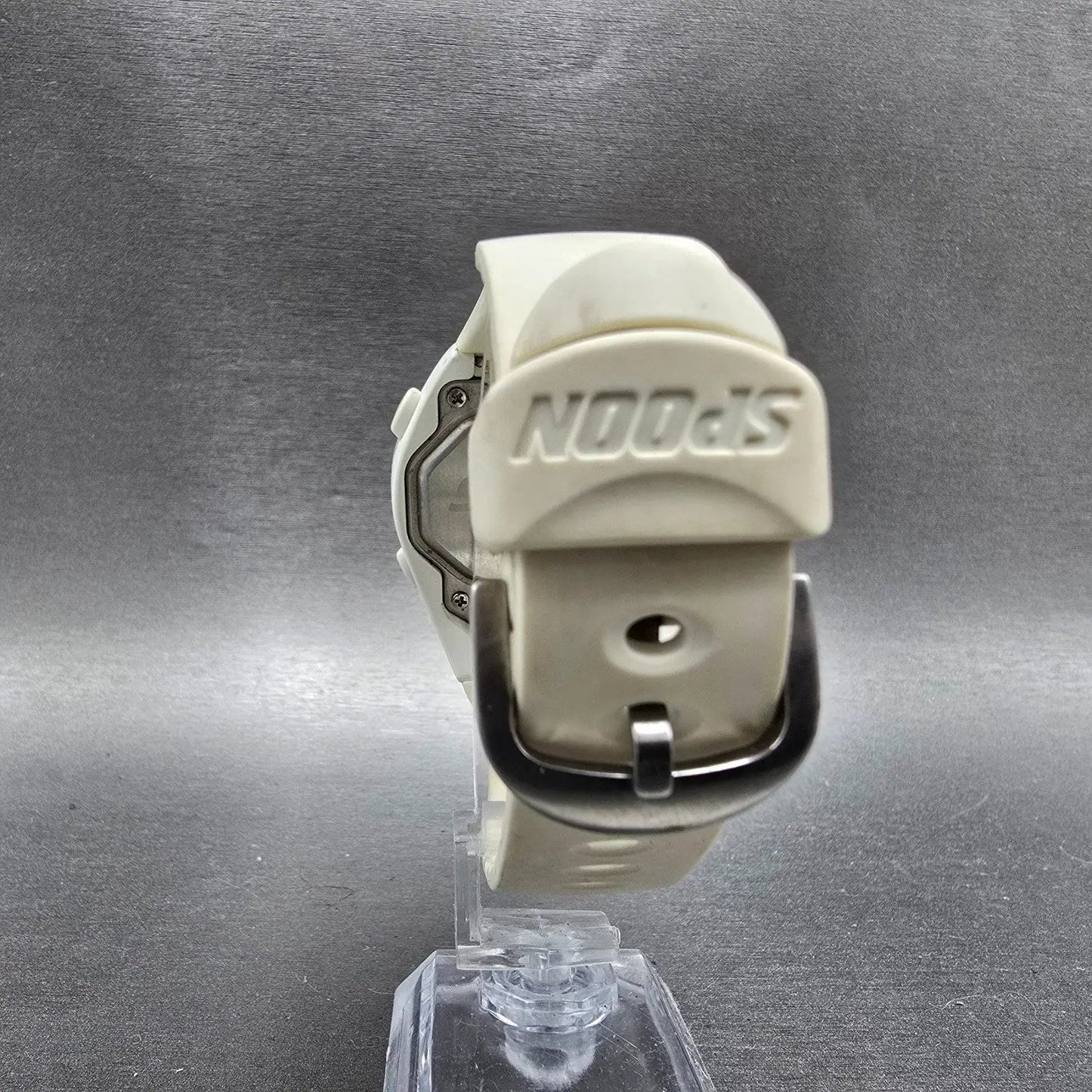 Seiko Wired Spoon Watch Men 38mm Silver Digital Alarm Chronograph New Battery7