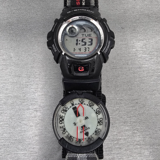 Casio G-Shock G-2900 Watch Men 46mm Black Chrono Alarm Compass New Battery0