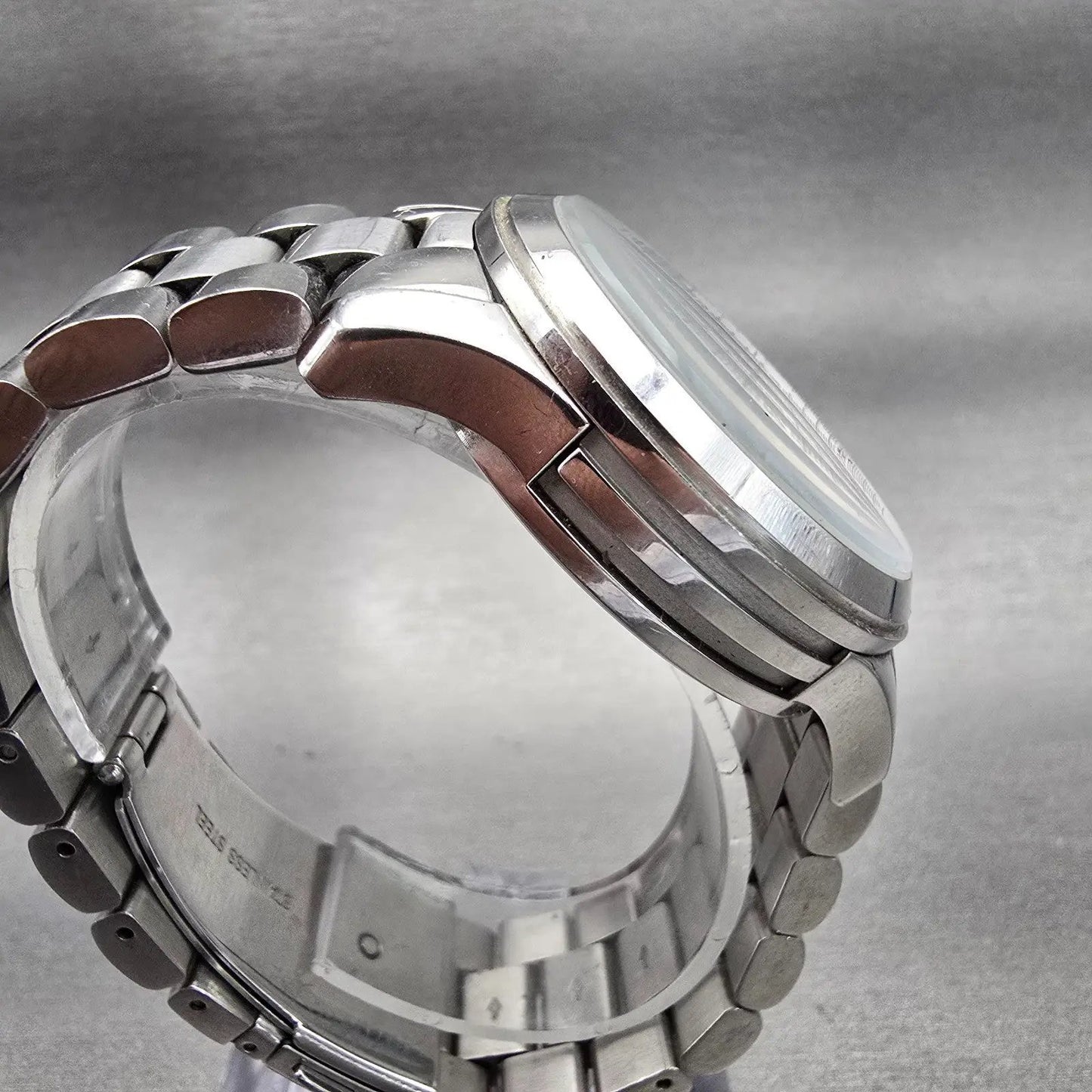 Michael Kors Runway Chronograph Watch Men 38mm Silver Dial Date MK5076 New Batt3