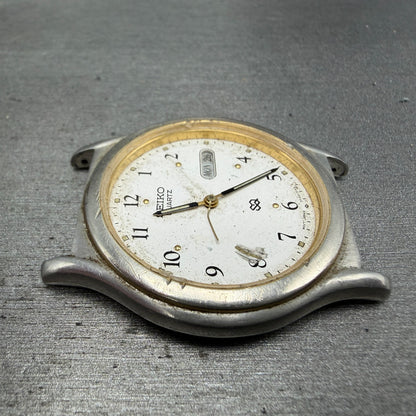 Seiko SQ Watch Men 36mm White Dial Silver Tone Dadyate 5Y23-7089 PARTS4