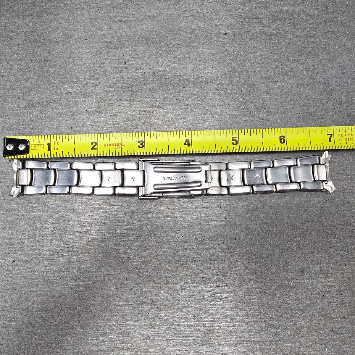 Fossil Bracelet 20mm stainless Steel Band Tri Folding Clasp13