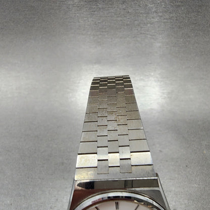 Seiko Watch Men 32mm White Dial Silver Tone Daydate 9063-6020 New Battery