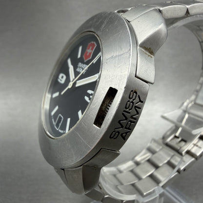 Victorinox Swiss Army Solar Compass Watch Men 40mm Black Dial Steel Date New Bat2