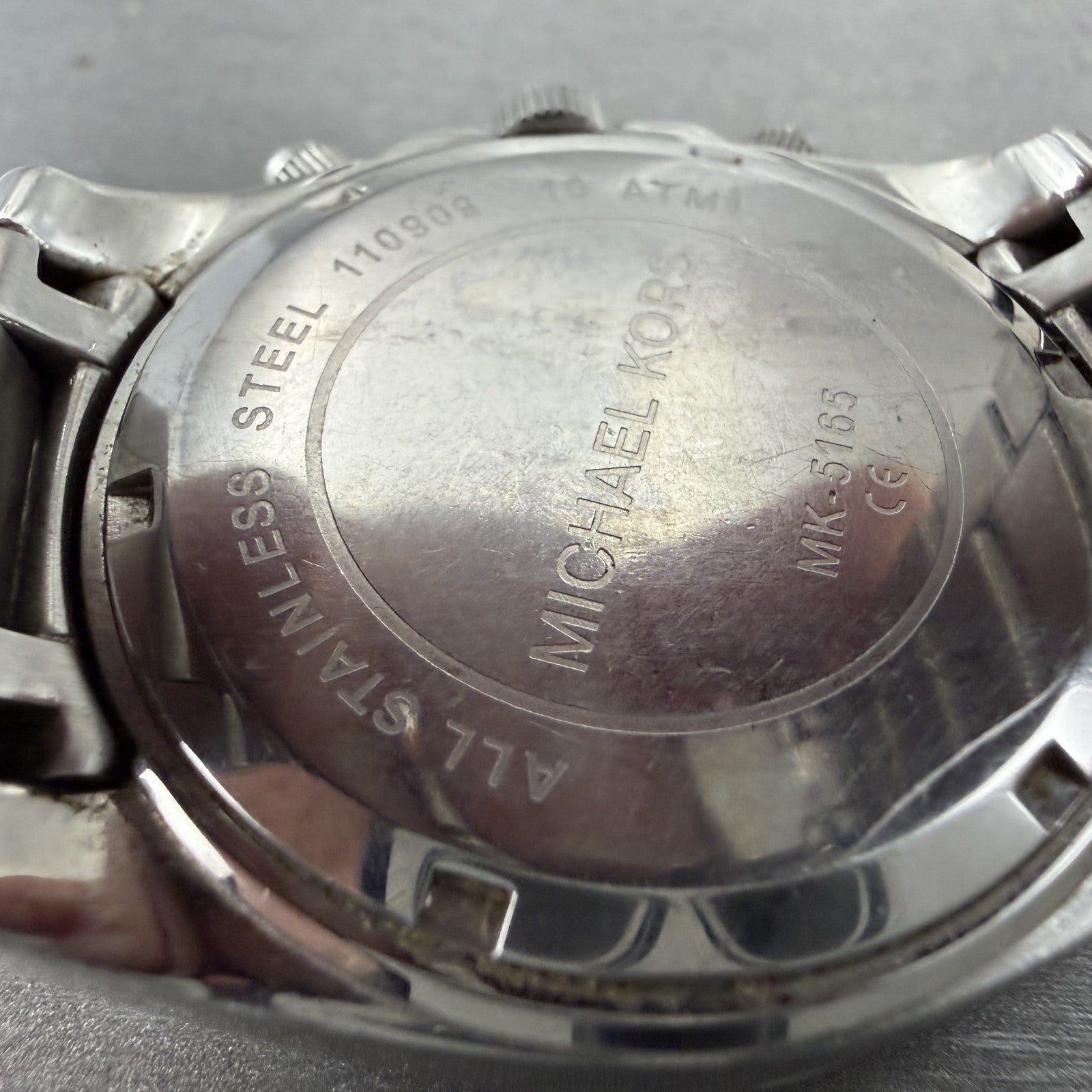 Michael Kors Blair Chronograph Watch Women 40mm White Dial Steel Date NewBat9