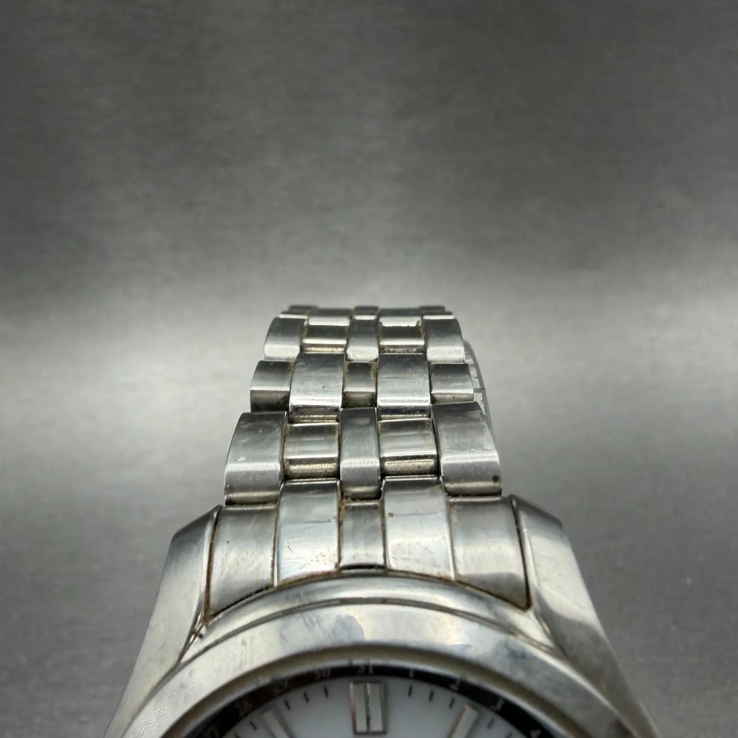 Citizen Eco-Drive Moonphase Watch Men 41mm White Dial Steel Daydate Round Runs4