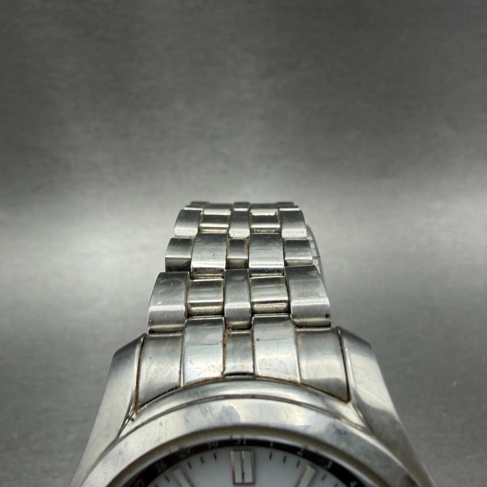 Citizen Eco-Drive Moonphase Watch Men 41mm White Dial Steel Daydate Round Runs4