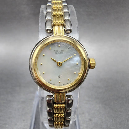 Citizen CQ Watch Women 20mm MOP Dial Two Tone Round 5920S49682 New Battery0