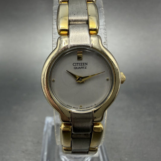 Citizen Watch Women 19mm Silver Dial Two Tone Round 5920-S76248 New Battery ABCD0