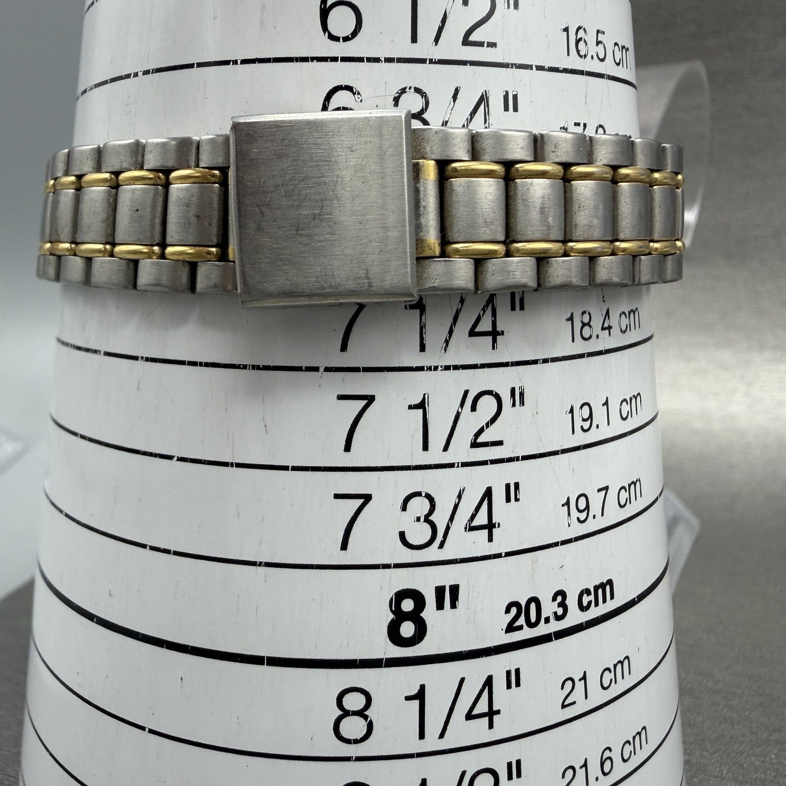 Seiko Watch Women 26mm White Dial Two Tone Date Round 7n890021 New Battery10