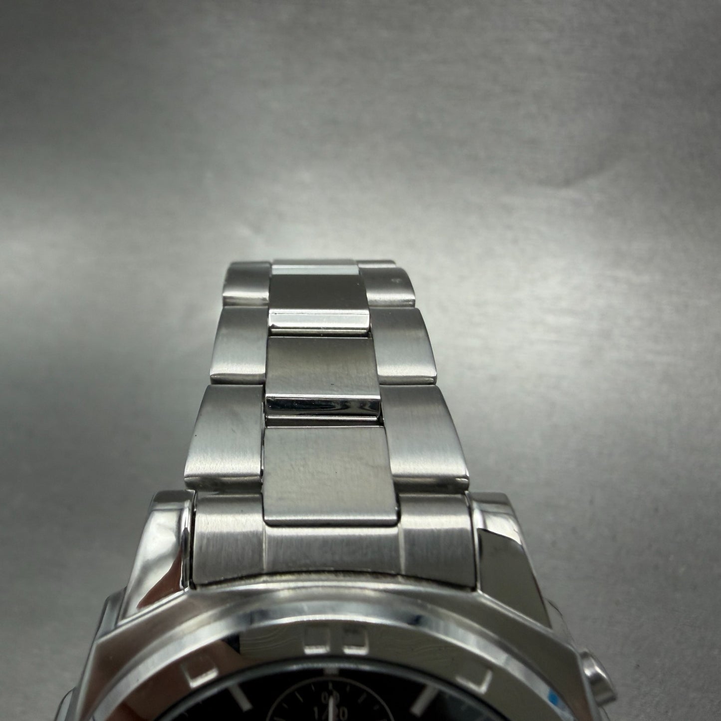 Seiko Chronograph Watch Men 39mm Black Dial Silver Tone Date 7t92-0ca0 New Batt4