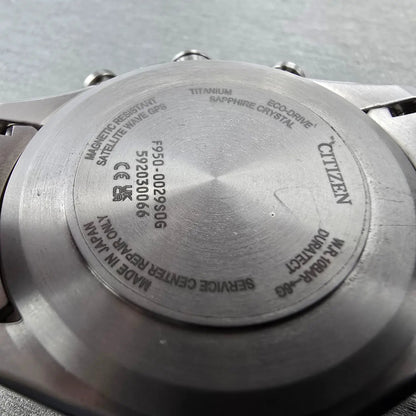 Citizen Attesa Eco-Drive Satellite Wave GPS Platinum Shine Watch Men10
