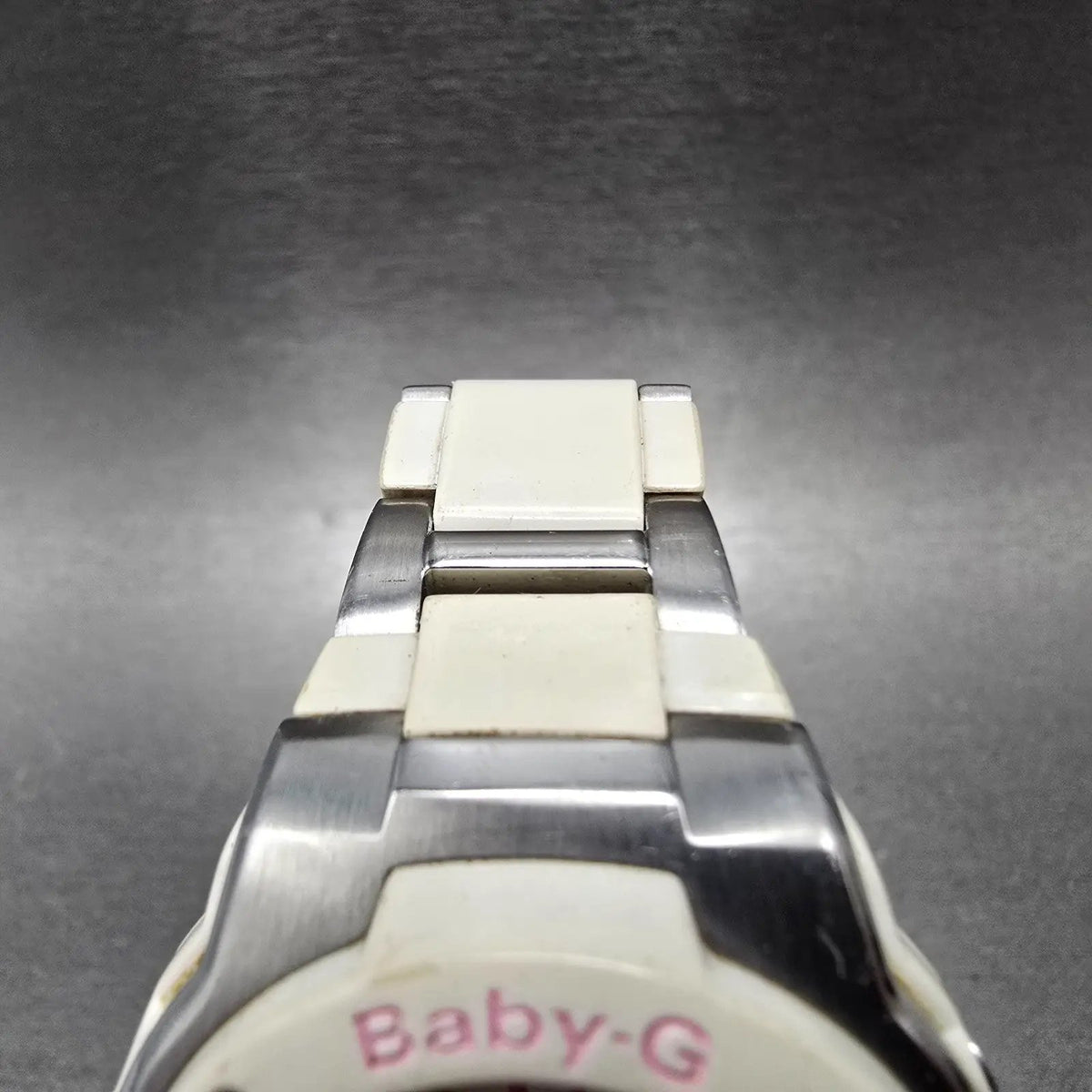 Casio Baby-G MSG-302 Watch Women 39mm White Dial Silver Analog Digital Works JP4