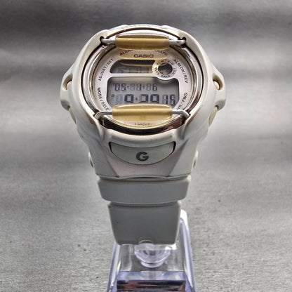 Casio Baby-G BG-169R Watch Women 43mm White Dial White Alarm Chrono New BatteryL5