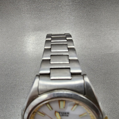 Citizen Eco-Drive Watch Men 38mm Silver Dial Steel Date Atomic Runs H415-503303