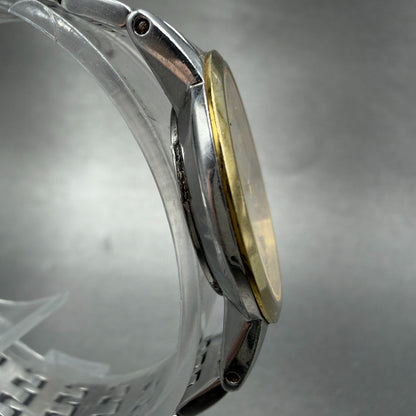 Bulova Watch Women 27mm Silver Dial Two Tone Round 98P115 New Battery Diamond3
