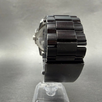 Diesel Watch Men 45mm Black Dial Steel Date Round DZ1206 New Battery7