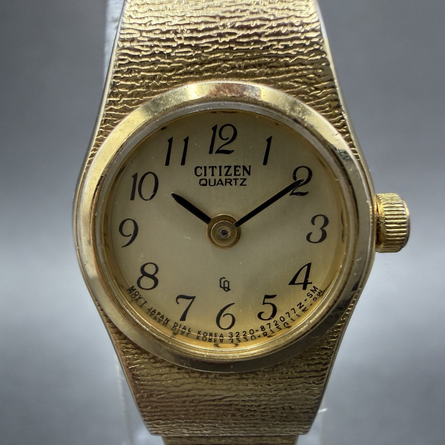 Citizen CQ Watch Women 17mm Champagne Dial Gold Tone 3220-890779 New Battery1