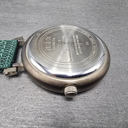 Timex Expedition Pocket Watch Men 45mm Green Dial  Gray Round New Battery10