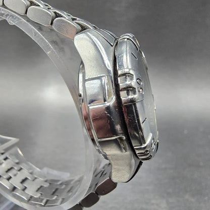 Swiss Military Automatic Dive Watch Women 30mm Black Dial Steel Daydate Works5