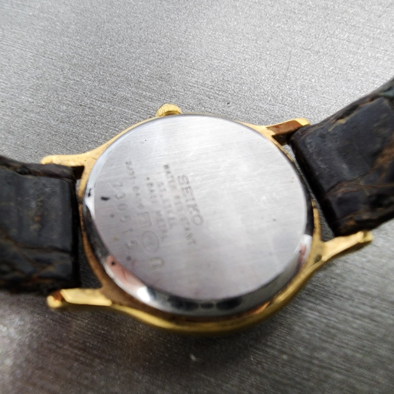 Seiko Exceline Watch Women 23mm MOP Dial Two Tone Round 2j310a50 New Battery9