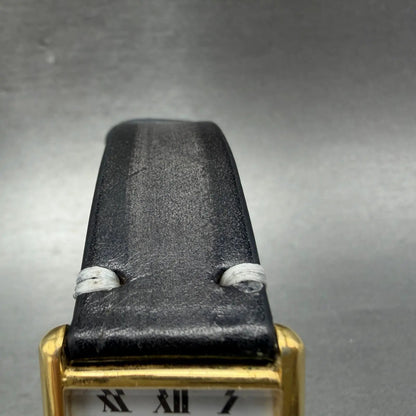 Seiko Tank Watch Men 26mm White Dial Gold Tone Rectangle 2620-5049 New Battery4