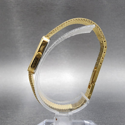 Bulova Watch Women 12mm Cream Dial Gold Tone Oval 92T29 New Battery NOS9