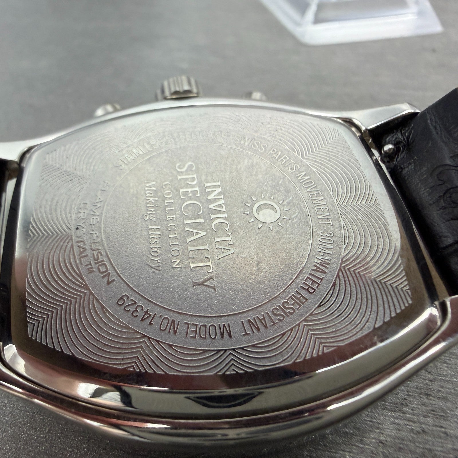 Invicta Specialty Watch Men 44mm Silver Dial Steel Triple Calendar 14329 New Bat9